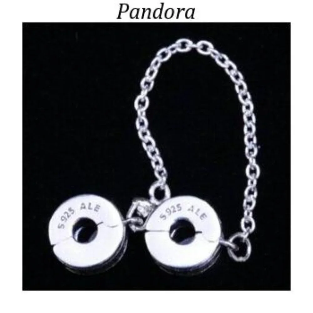 NEW Pandora Safety Chain Clip Bracelet Charm
